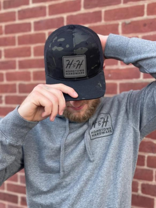 H & H Black Camo Ball Cap