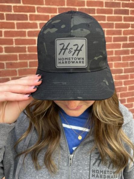 H & H Black Camo Ball Cap